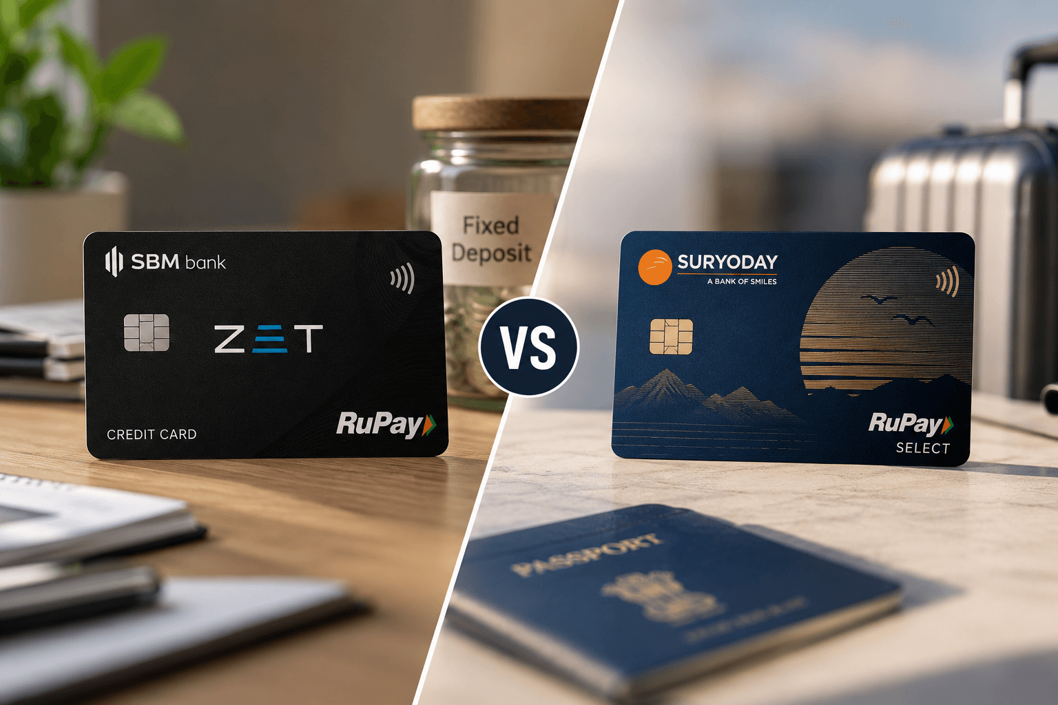 SBM ZET vs Suryoday SFB RuPay Select Credit Card FD Comparison 2026