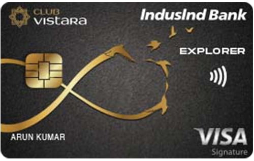 IndusInd Bank Club Vistara Explorer cc IndusInd Bank Club Vistara Explorer cc<br />